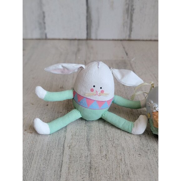 Easter bunny 3D egg ornament Xmas chick set spring - Picture 2 of 9